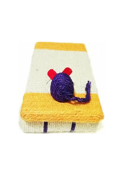 Fare Oyuncaklı Rampalı Kedi Tırmalama Tahtası 17 x 38 CM