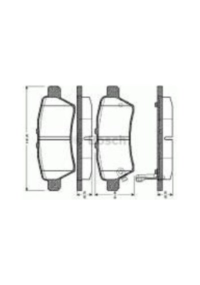 Bosch 0986494369 Arka Balata Nissan Navara 2.5dcı 3.5 05 10 Pathfinder 2.5dcı 4.0 05 10 0986tb2969 44060eb325