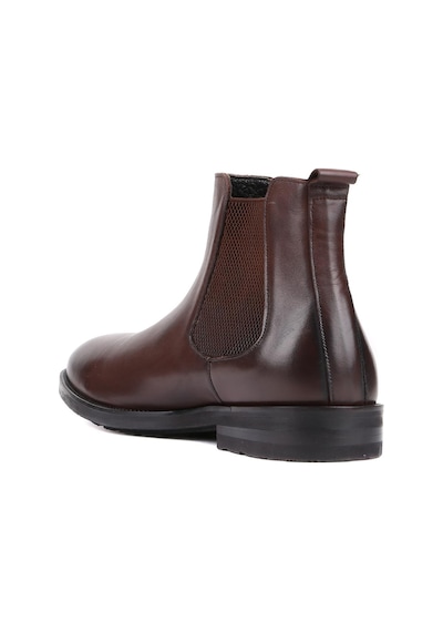 Shoetyle - Kahverengi Deri Erkek Chelsea Bot 250-201-899 Kahverengi