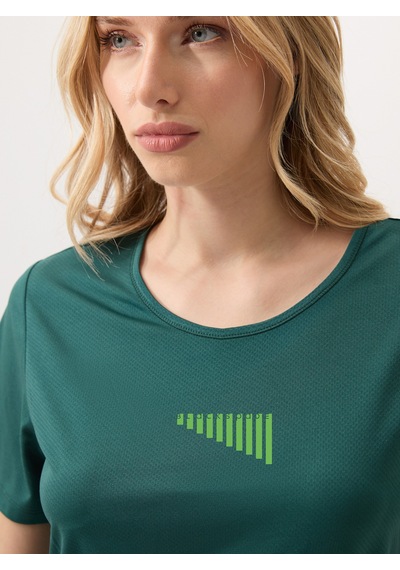 Kadın T-shirt 70607 - Yeşil Yeşil