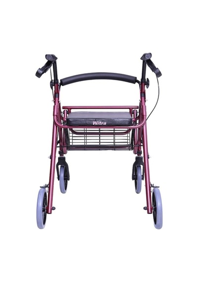 Comfort Tage Ayak Pedallı Rolatör Aluminyum Rolatör 4 Tekerli Yürüteç Rollatör Lüx Oturaklı