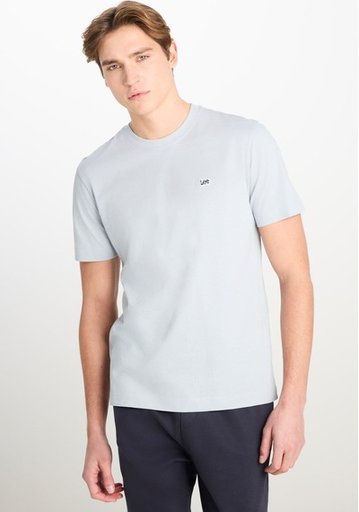 Lee Bisiklet Yaka T-shirt L60ufq475 Concrete Gray