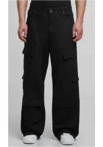 Karl Kani Og K Slanted Cepli Cargo Pantolon - Renk, Erkekler Için Şık Ve Konforlu Siyah