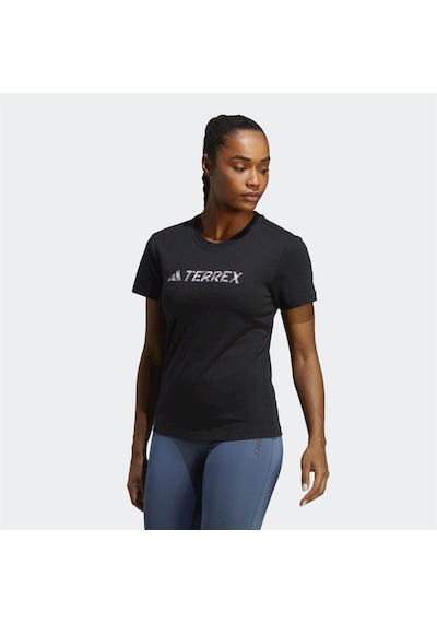 Adidas Terrex Classic Logo Tee W Hz1392 Kadın Tişört Siyah