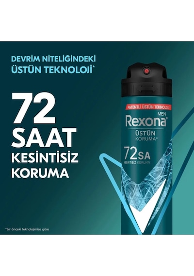 Men Erkek Sprey Deodorant Xtra Cool 72 Saat Kesintisiz Üstün Koruma 150 Ml X3