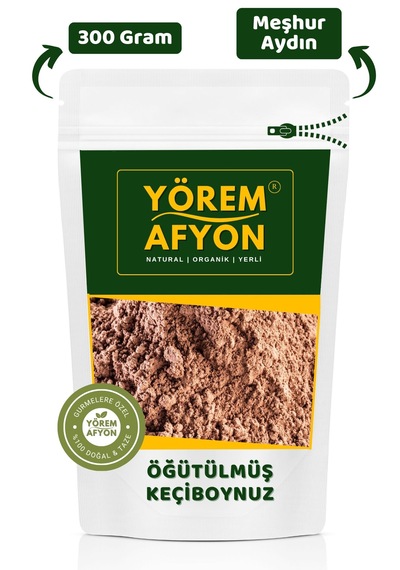 Yörem Afyon Aydın Yöresnden Geçmişin Şifası Günümüzün Gücü Öğütülmüş Keçiboynuzu Tozu Ceratonia Siliqua 300g