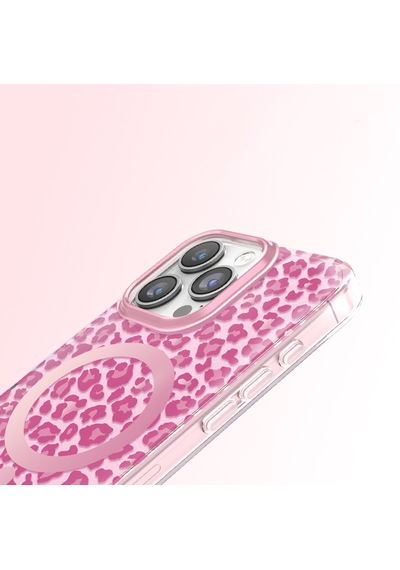 İphone 16 Pro Max Uyumlu Kılıf M-safe Şarj Özellikli Zore Paris Veyro Tpu Kapak Pembe