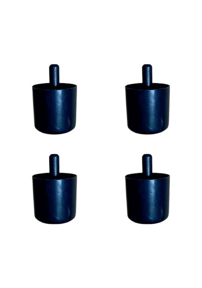 Silindir Plastik Ayak Geçmeli Pimli - 50mm - Siyah 12mm Hks278 - 4 Adet Hmngoxxtptprp Diğer