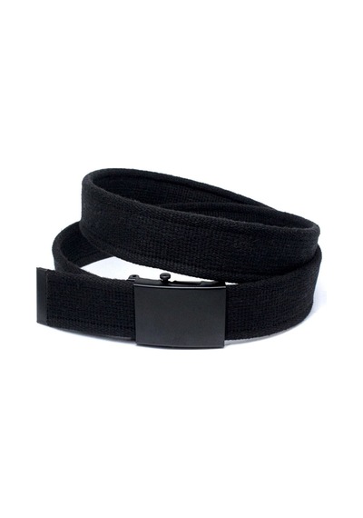 Livze Unisex Siyah Tokalı Kolon Kemeri 4cm Siyah Siyah