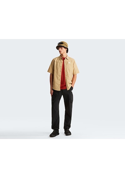 The North Face M Sequoia Short Sleeve Shirt Erkek Outdoor Kısa Kollu Gömlek Nf0a8fu6lk51 Bej