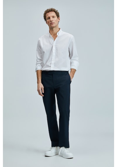 Lufian Ellery Erkek Basic Gömlek Regular Fit Beyaz Beyaz 111010637100500 Beyaz