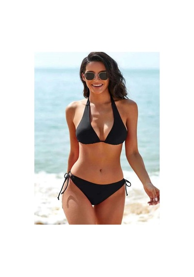 Özel Tasarım Desteksiz Kaplı Bikini Takım (551645459)