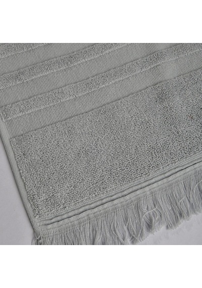 Senza Saçaklı Pamuk Banyo Havlusu Gri 90x150 Cm Çok Renkli