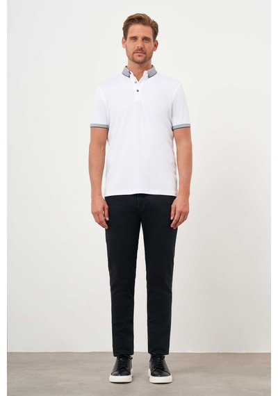 Morven Erkek Beyaz Trend Merserize Düz Düğmeli Yaka Dynamic Fit T-shirt 24ys018011600 Beyaz Morven Erkek Beyaz Trend Merserize Düz Düğmeli Yaka Dynamic Fit T-shirt 24ys018011600 Beyaz