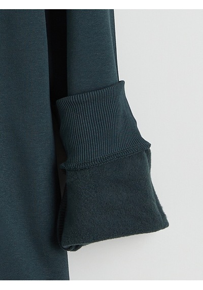 Lcw Vision Yeşil Bisiklet Yaka Erkek Kalın Sweatshirt