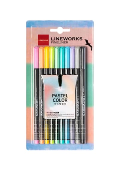Fineliner Pastel Renk 10' Lu Kalem Seti,10 Renk