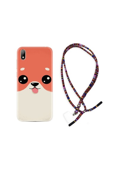 Huawei Y5 2019 Kılıf Rasta Boyun Askılı Sevimli Köpek 1731