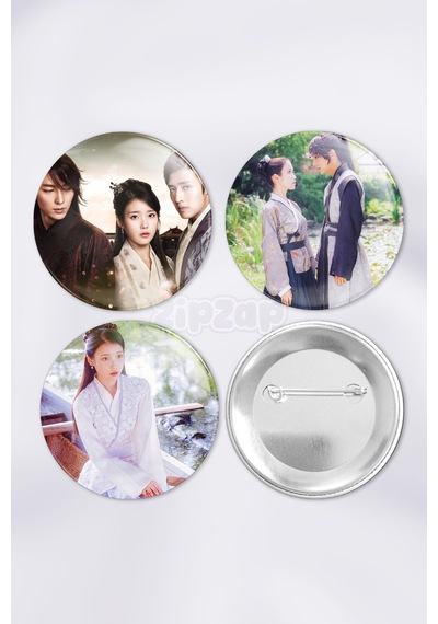 Moon Lovers : Scarlet Heart K Drama Kdrama Çanta Süsü Rozet İğneli Buton Rozet Seti 3 Adet Üçlü