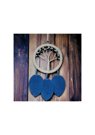 Rüya Kapanı Hayat Ağacı Dream Catcher Mavi