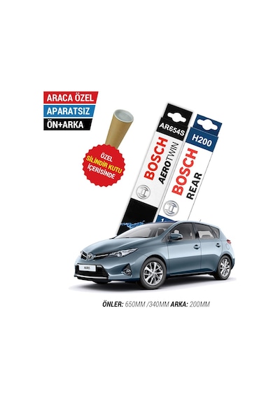 Bosch Aerotwin Toyota Auris 2013 - 2019 Ön Arka Silecek Seti
