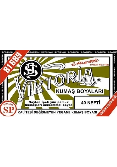 Viktoria Kumaş Boyası Nefti 2Pk+Fiske Sabitleme 1Pk