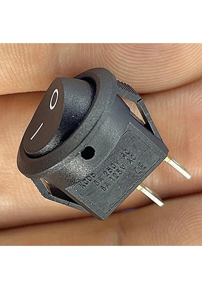 Ic-134e Siyah Yuvarlak Anahtar Işıksız On-off 2p