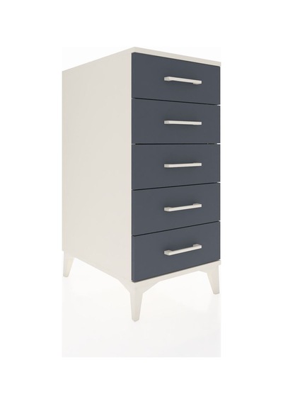 Kronos Komodin 5 Çekmeceli 44x59x96 Aytaşı-antrasit Aytaşı