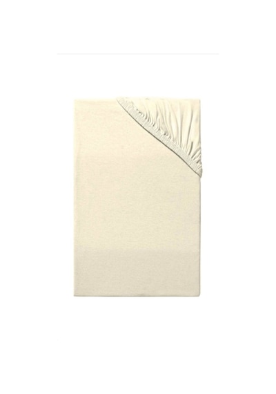 Bebesi 180x200+35 Cm Çift Kişilik Havlu Lastikli Çarşaf Takımı 50x70 Cm 2 Adet Yastık Kılıfı Krem