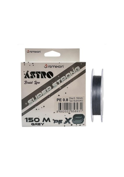 Remixon Astro 8x 150mt 0.16mm İp Misina Gri