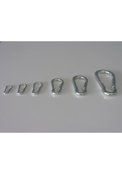 Geçmeli Yapış Kanca Karabina Yaylı 6 Mm - 6 Cm