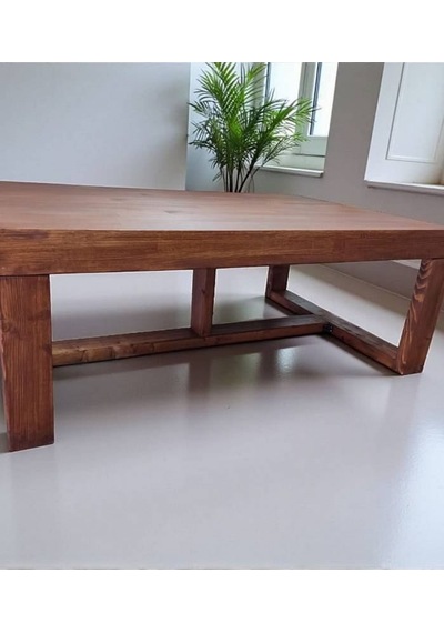 Ela Woodworking Watson Orta Sehpa 120x80 Fındık Kabuğu Ahşap