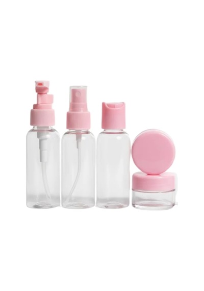 Taşınabilir 5 Li Seyahat Kozmetik Şişe Seti 30 Ml Sızdırmaz Çok Renkli