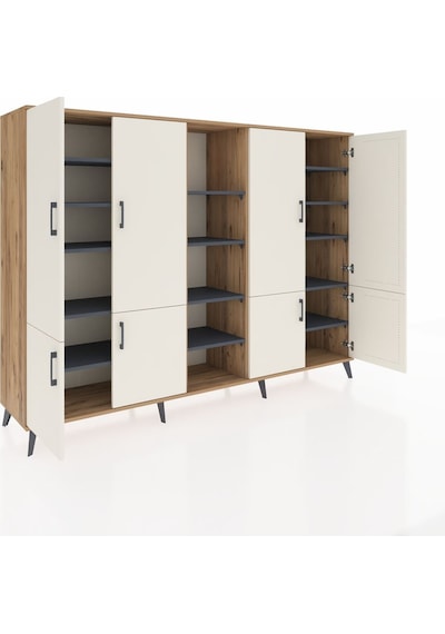 Hyperion Dolap 14 Raflı 8 Kapaklı 220x44x163 Çam-aytaşı/antrasit Çam-aytaşı/antrasit Hyperion Dolap 14 Raflı 8 Kapaklı 220x44x163 Çam-aytaşı/antrasit Çam-aytaşı/antrasit