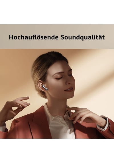 Huawei Freebuds 5 Kulaklık, Yüksek Çözünürlük Sertifikalı, Geliştirilmiş Konfor İçin Açık Tasarım, 30 Saat Pil Ömrü, Ipx4 Su Geçirmez, Gümüş Buz Diğer
