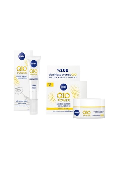 Nivea Q10 Power Kırışık Karşıtı Gündüz Kremi 50 ML + Göz Kremi 15 ML