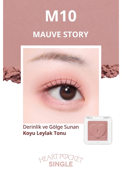 Peripera Heart Pocket Single M10 Mauve Story M10 Mauve Story
