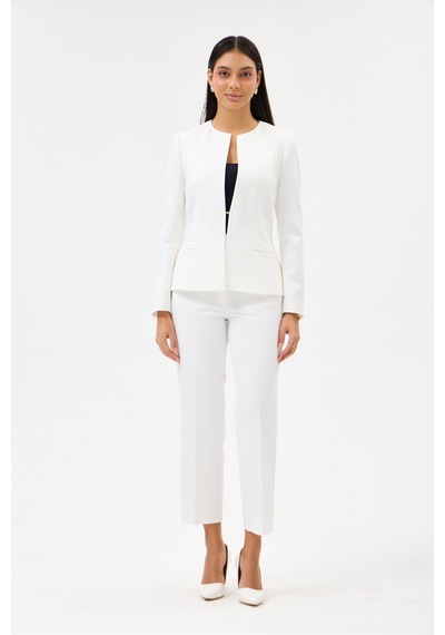 Velnara Moda Kırık Beyaz Klasik Kadın Takım Elbise-sıfır Yaka Ceket & Cepli Dar Paça Pantolon Kırık Beyaz - 927027358 Kırık Beyaz Velnara Moda Kırık Beyaz Klasik Kadın Takım Elbise-sıfır Yaka Ceket & Cepli Dar Paça Pantolon Kırık Beyaz - 927027358 Kırık Beyaz
