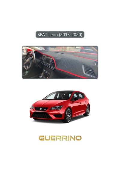 Seat Leon 2013-2020 Torpido Koruma Halısı Gri Kenar