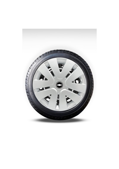Chevrolet 15'' İnç Gri Jant Kapağı 4lü Takım Esnek Aveo Lacetti Kalos Nubira Cruze Lanos Teneke Jant Uyumlu Universal Logolu 106