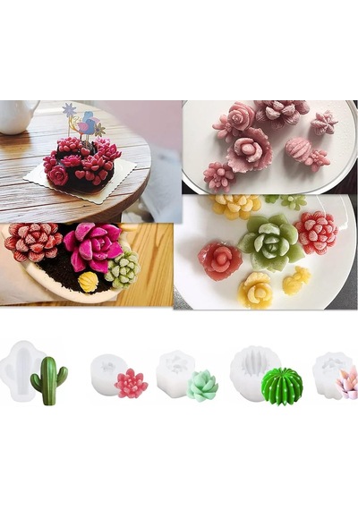3d Silikon Mum Ve Pasta Kalıbı 9 Adet Diğer