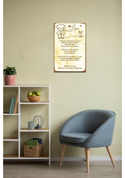 Kuşe Kağıt Duvar Posteri Küçük Prens Retro Vintage Drtr0044