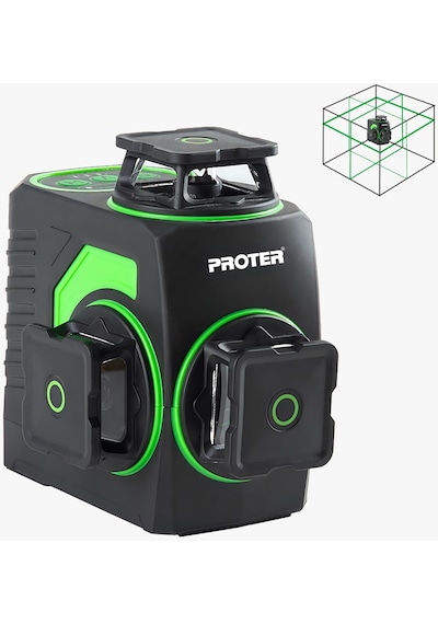 Proter PL360 LS 3x360 Çift Akülü Yeşil Lazer Hizalama Makinesi
