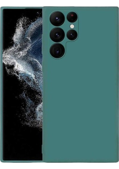 Galaxy S22 Ultra Kılıf Zore Mara Lansman Kapak Koyu Yeşil