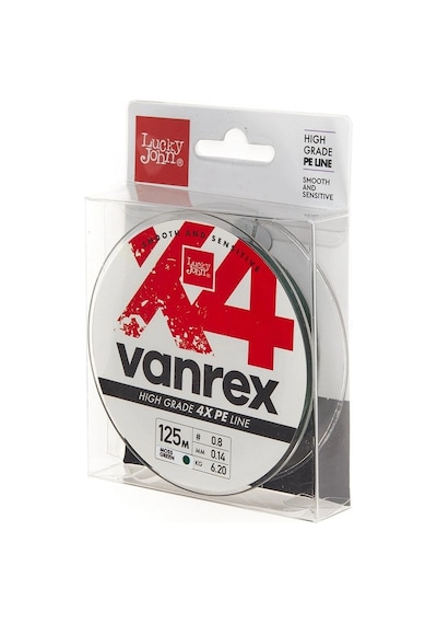 Lucky John Vanrex X4 Pe Örgü Yosun Yeşil 125m 0,10mm İp Misina - Standart