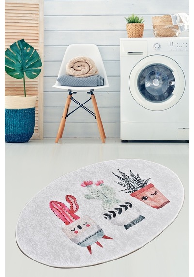Happy Cactus Djt 80X120 Cm Banyo Halısı, Pasas