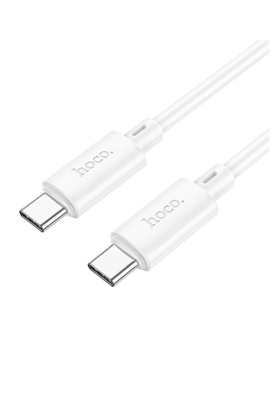 Hoco X88 60w 3a Type-c To Type-c Apple iPhone Android Uyumlu Hızlı Şarj Veri Kablosu Beyaz 1 Metre Type C To Type C 60w