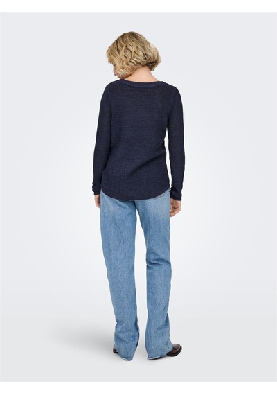 Only Onlgeena Xo L/s Pullover Knt Noos Kadın Blue Uk Gömlek - 15113356 Mavi