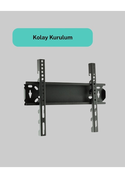 Hubrendy Tekno 32-42 İnç Tv Askı Aparatı Kolay Kurulum Düz Ve Kompakt Tasarım