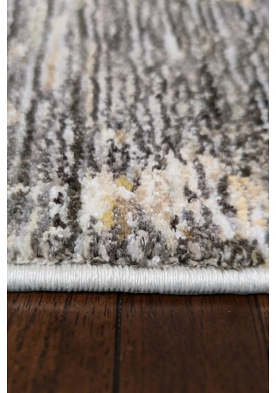 Vivanni Home Everlynn Polyester Vintage Halı Pamuk Atkı Tabanlı Modern Dokuma Ev Halısı Antrasit Kahve