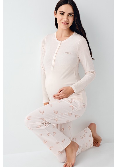 Pierre Cardin Piere Cardin 9066 Modal Hamile Lohusa Pijama Takım V1